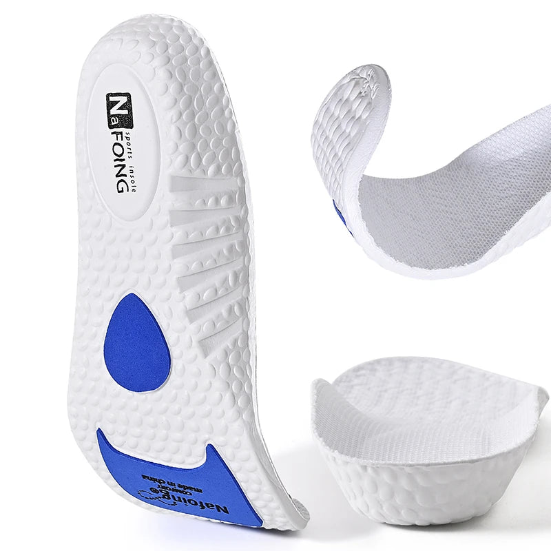 1 Pair Sports Insoles Elastic Running Insole For Shoes Arch Support Insole Absorption Deodorant Breathable Insoles